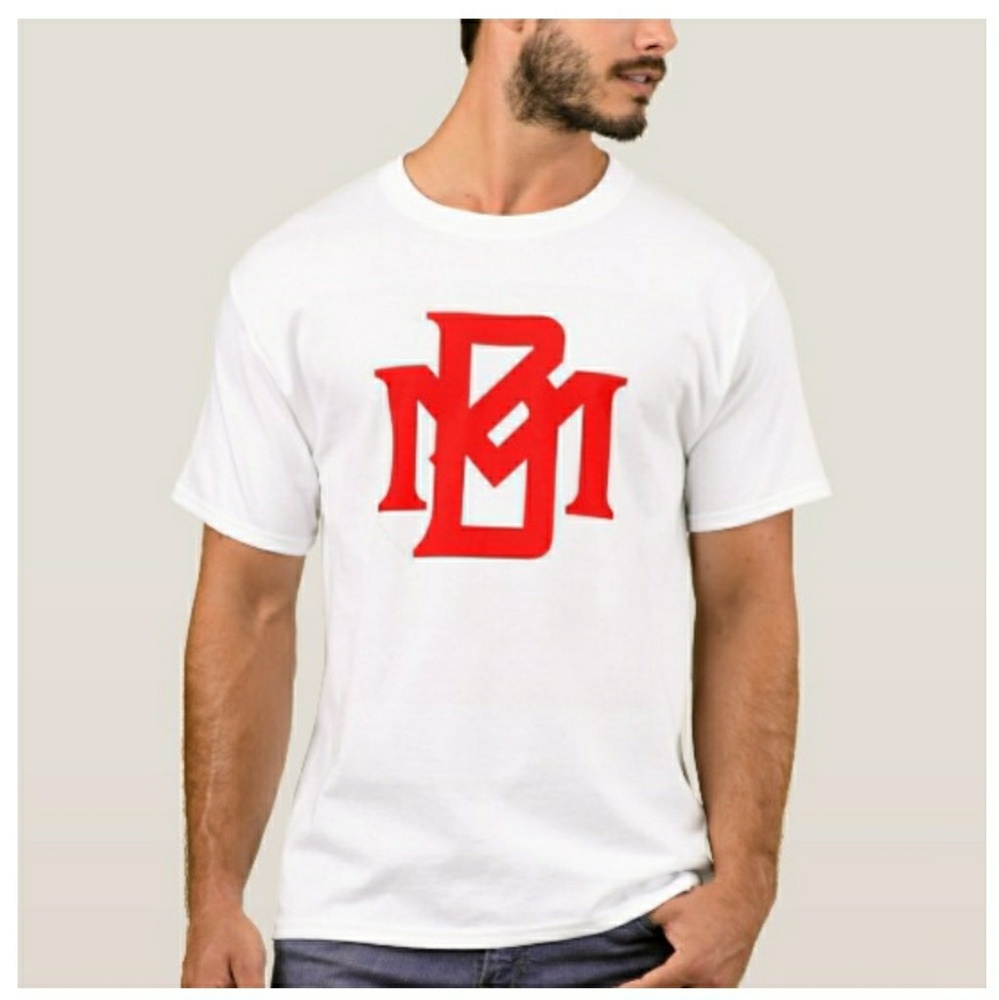 Unofficial MB Logo Tee (Men/ Wht/Red)